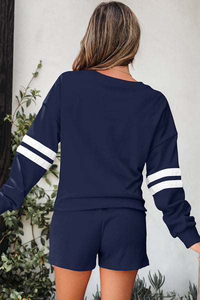 Vibrant Women's Summer Two-Piece Set: Trendy Shorts & Matching Top for Effortless Style and Comfort
