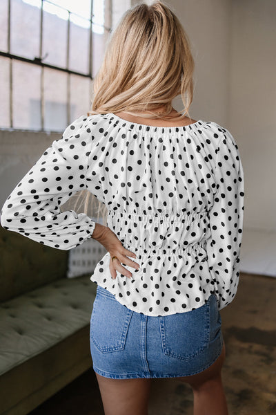 Trendy Women's Soft Cotton Puff Sleeve Blouse - Elegant Casual Top for Effortless Style and All-Day Comfort