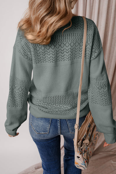 Cozy Knit Women's V-Neck Drop Shoulder Sweater Casual Chic for Effortless Everyday Comfort in Soft, Relaxed Fit
