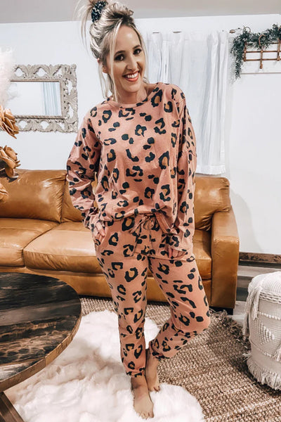 Cozy Chic Leopard Print Lounge Set