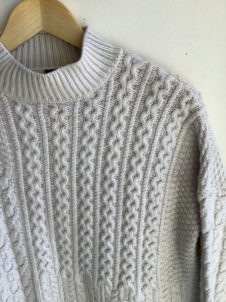 Topshop Petite Cable Knit Sweater