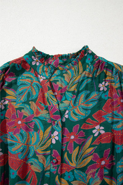 Vibrant Floral Shirt Dress for Women - Stylish Casual Summer Wear with Comfortable Fit for Everyday Outings