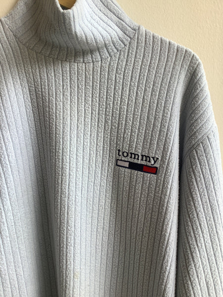 Y2K Tommy Hilfiger Ribbed Mockneck Sweater