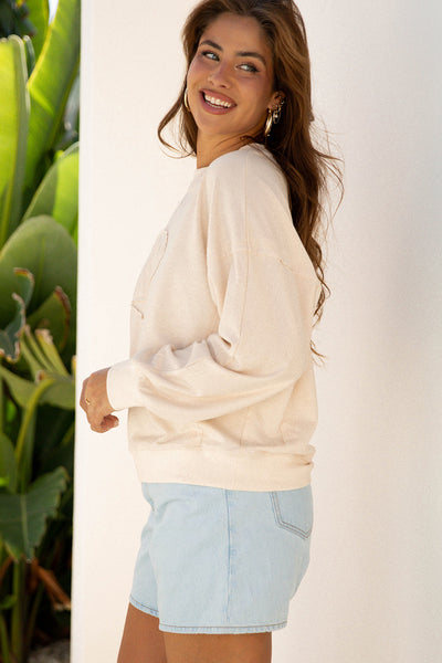Trendy Floral Embroidered Women's Casual Top - Stylish Patch Design for Spring and Summer Wardrobe Essentials