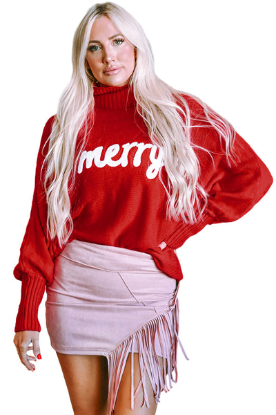 Christmas Turtleneck Knit Sweater