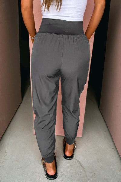 Trendy Olive Green Women's Cargo Jogger Pants - Comfortable, Stylish Fit with Utility Pockets for Casual Chic Looks
