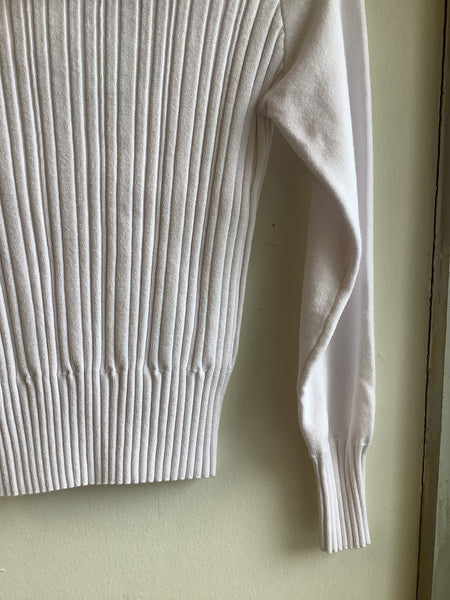 Y2K Ribbed Cowl Neck Sweater