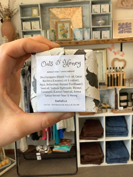 Oat & Honey Soap - Live Full (Nelson,BC)