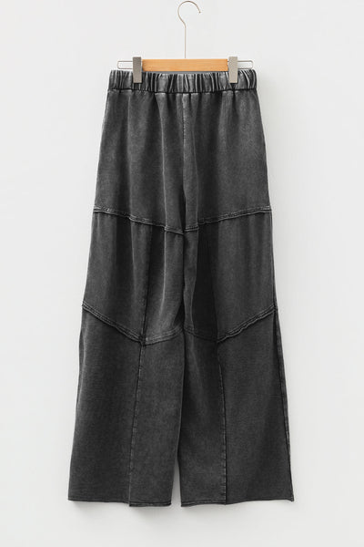 Stylish Women's Black Wide Leg Pants Flattering Fit for Casual & Dressy Occasions, Perfect for Any Wardrobe