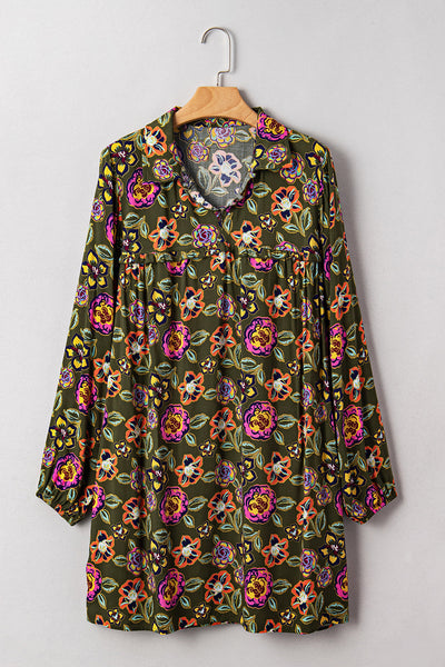 Floral Mini Dress for Women - Stylish Summer Outfit with Flattering Fit and Bright Colors Perfect for Any Occasion