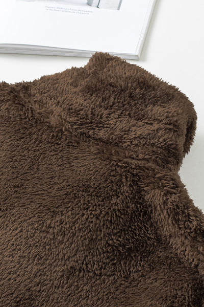 Cozy Teddy Fashionable Zip Up Warm Coat
