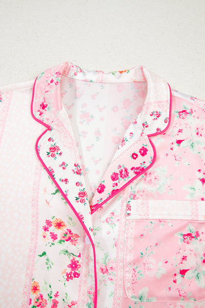 Elegant Women's Floral Cotton Pajama Set - Soft Sleepwear for Cozy Nights, Relaxed Fit for Ultimate Comfort