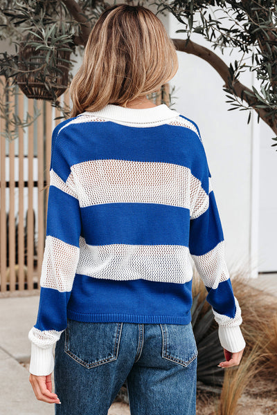Chic Women's Soft Knit Polo Collar Sweater - Versatile Layering Essential for Every Season in Cozy Comfort