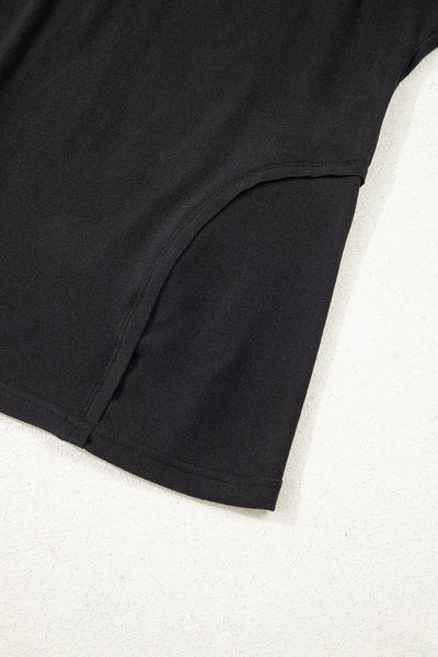 Stylish Black Women's Casual Blouse - Comfortable Fit for Everyday Wear & Versatile Outfits