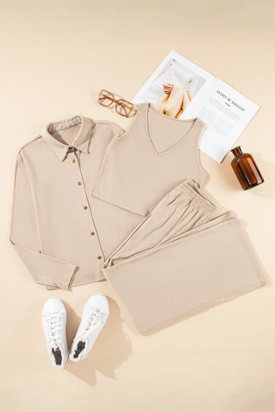 Cozy Women's Pastel Knit Lounge Set - Relaxed Fit for Ultimate Comfort and Chic Everyday Style