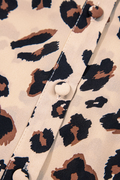 Plus Size Women's Leopard Print Shirt - Trendy, Comfortable Casual Top for Effortless Style and Everyday Wear