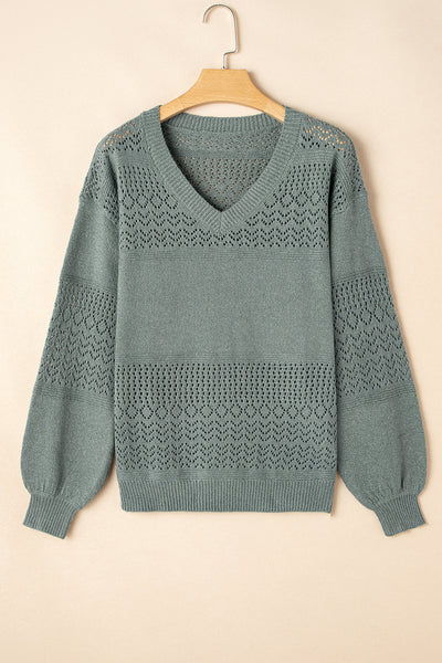 Cozy Knit Women's V-Neck Drop Shoulder Sweater Casual Chic for Effortless Everyday Comfort in Soft, Relaxed Fit