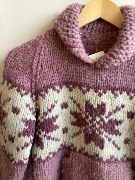 Vintage Hand Knit Cowichan Wool Sweater