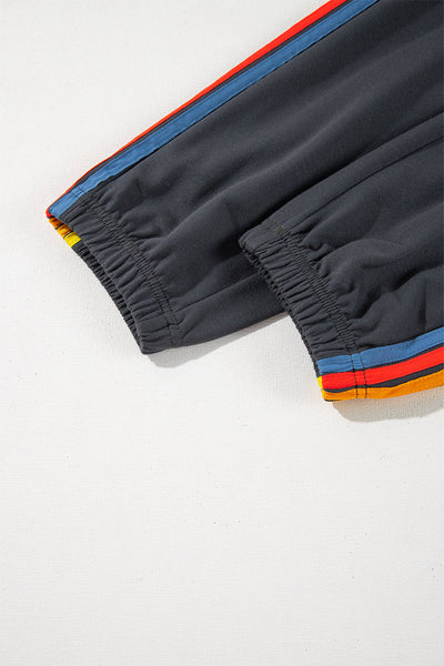 Stylish High-Waisted Black Joggers for Women - Comfortable Fit, Perfect for Casual Outings and Everyday Wear
