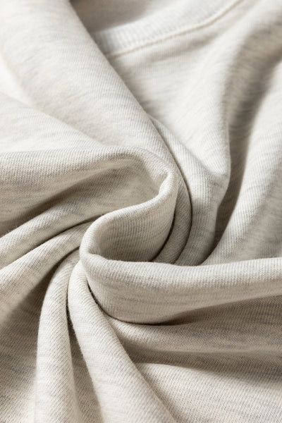 Soft Light Grey Women's Relaxed Sweatshirt - Cozy Style for Casual Outings and Comfortable Lounging
