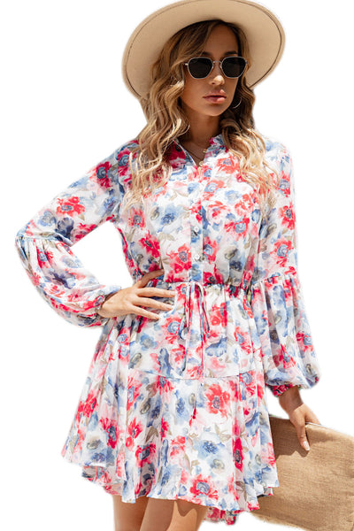 Size Curve Dresses Lace Embroidery Slimming Mini Dress