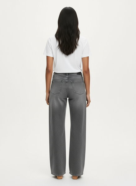 Kancan Wide Leg Grey Denim