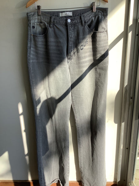 Kancan Wide Leg Grey Denim
