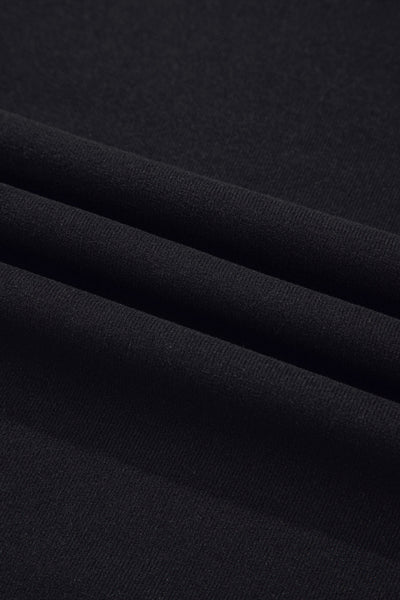 Elegant Black Fitted Top for Women - Chic Style Perfect for Casual or Dressy Occasions
