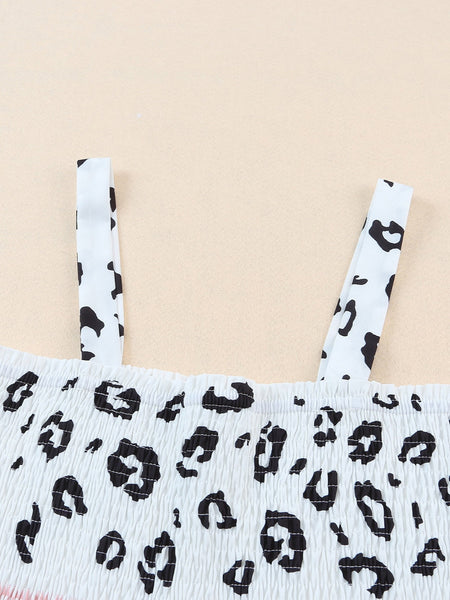 Casual And Trendy Slim Halter Print Set