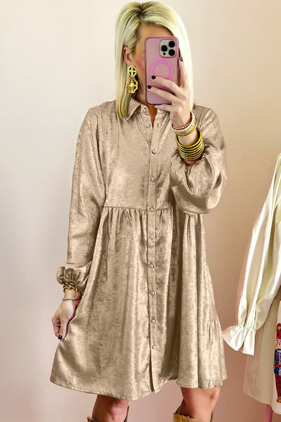 Stylish Women's Soft Cotton Mini Shirt Dress - Casual Summer Fit, Ideal for Brunches and Outings