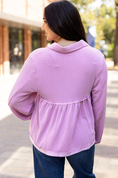 Pastel Flowy Babydoll Blouse for Women - Short Sleeves, Effortless Style, Perfect for Casual Outings and Summer Days