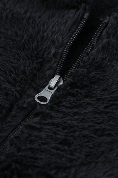 Stylish Women's Cozy Black Hoodie - Warm Pullover with Relaxed Fit for Casual Everyday Comfort