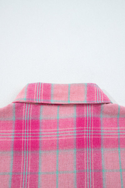 Stylish Women's Plaid Button-Up Shirt in Classic Colors - Casual Fit for Everyday Comfort and Effortless Style