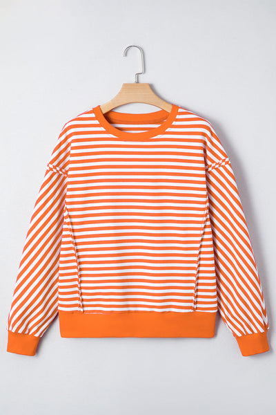 Lightweight Women's Stripe Blouse - Soft Cotton Casual Top for Effortless Everyday Style and All-Day Comfort