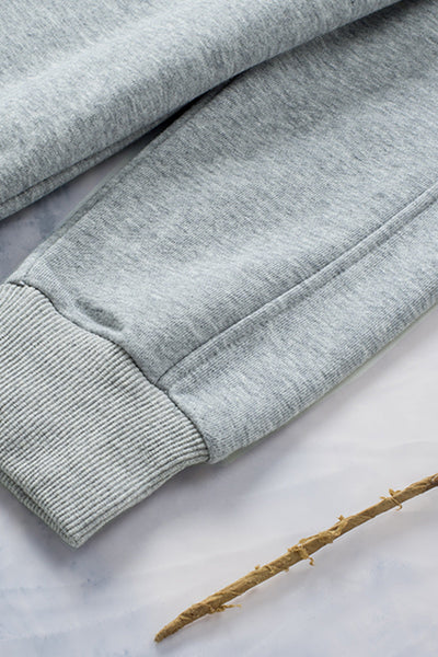 Stylish Women's Grey Lace-Up Hoodie - Comfortable Casual Pullover with Adjustable Fit for Everyday Fashion