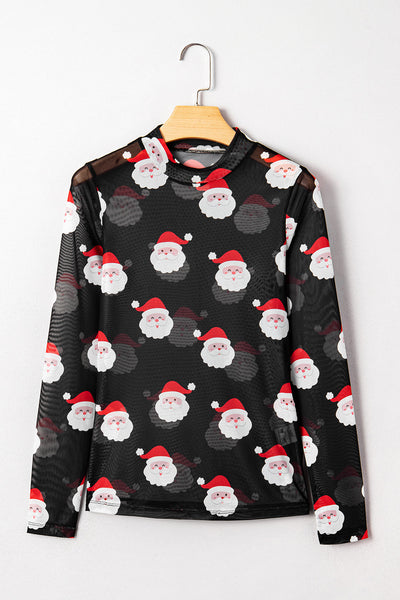 Stylish Black Long Sleeve Women's Top - Comfortable Everyday Wear & Versatile Layering Option for Effortless Fashion