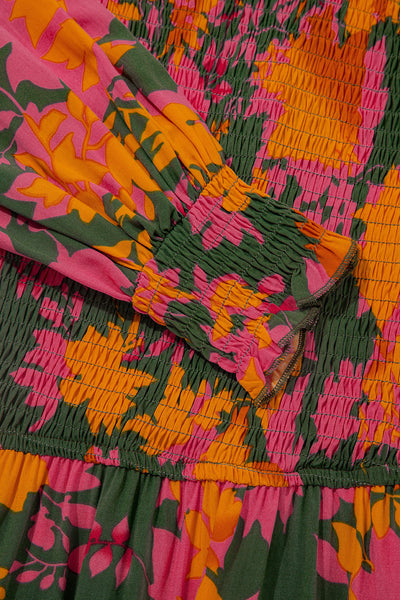 Bohemian Floral Maxi Dress for Women - Flowy Summer Style, Perfect for Casual Outings and Special Events
