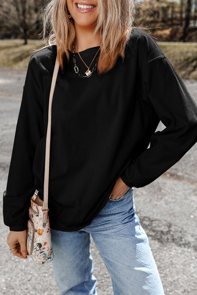 Cozy Women's Crew Neck Sweatshirt in Soft Cotton Blend - Casual Style for Everyday Comfort and Versatile Outfits
