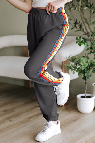 Stylish High-Waisted Black Joggers for Women - Comfortable Fit, Perfect for Casual Outings and Everyday Wear
