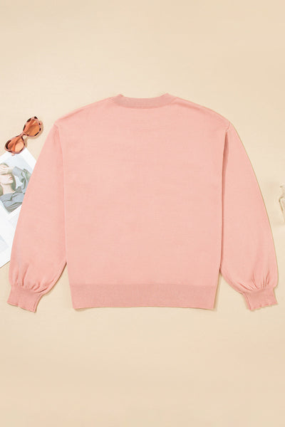 Vibrant Floral Print Oversized Women's Sweater Cozy Fall & Winter Essential for Chic, Seasonal Style