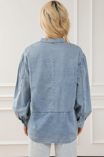 Stylish Single-Breasted Blouses with Ruffled Lapel