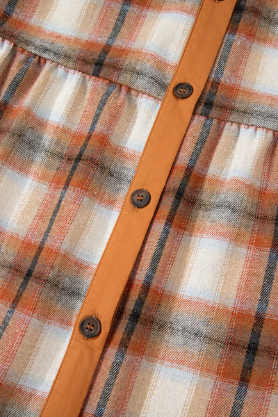 Stylish Women's Plaid Shirt Dress in Classic Colors - Flattering Fit for Casual Outings and Trendy Layering Options