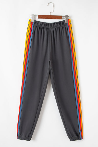 Stylish High-Waisted Black Joggers for Women - Comfortable Fit, Perfect for Casual Outings and Everyday Wear