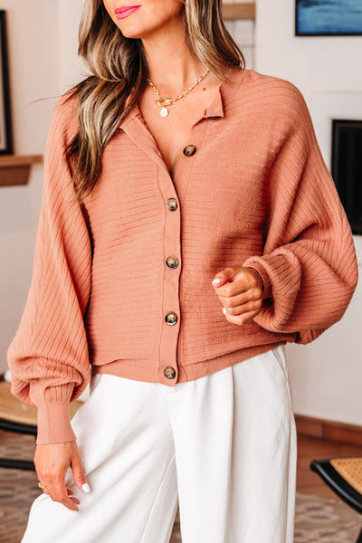 Soft Pastel Cozy Rib Knit Cardigan for Women - Versatile Layering Essential for Every Season and Style