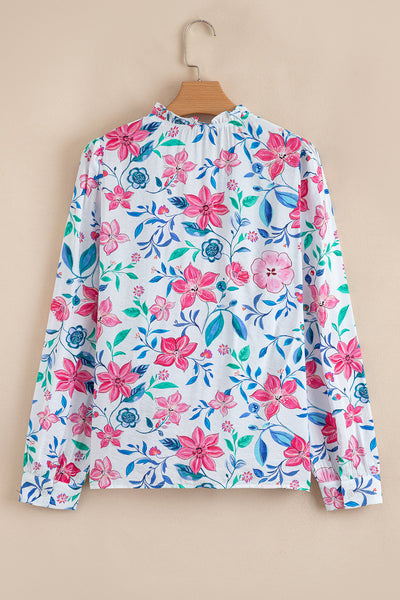 Lightweight Women's Floral Print Blouse - Casual Spring & Summer Top for Effortless Everyday Style