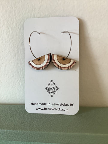 Sick Chick Half Moon Dangle Earrings