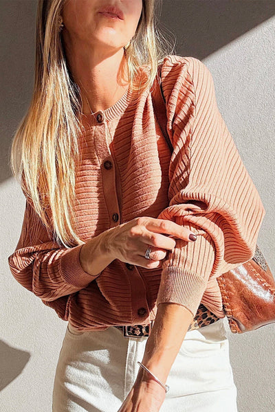 Soft Pastel Cozy Rib Knit Cardigan for Women - Versatile Layering Essential for Every Season and Style