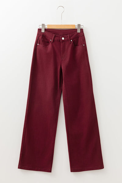 Classic Blue Women's Loose Straight-Leg Jeans - Comfortable Casual Chic Fit for Effortless Everyday Style