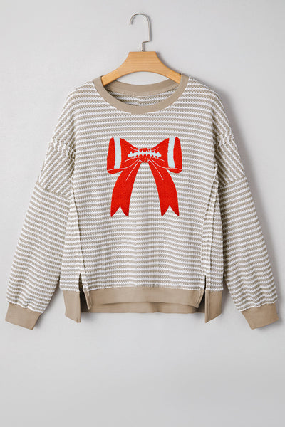 Stylish Women's Long Sleeve Striped Top - Casual Fit, Lightweight Fabric for Effortless Everyday Style