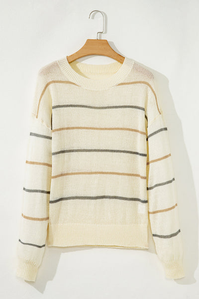 Cozy Classic Grey Women's Knit Sweater - Chic Layering Essential in Soft Fabric for Effortless Style
